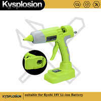 Electric Repair Tool 100W Cordless Handheld Hot Glue Gun Display Temperature with 11mm Glue Stick for Ryobi 18V Battery DIY