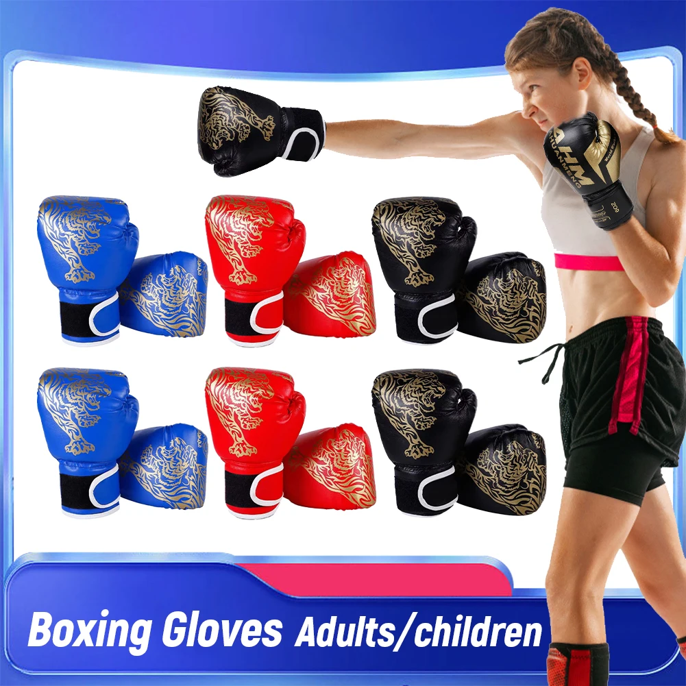 

Boxing Gloves Breathable Kickboxing Gloves PU Leather Professional Boxing Gloves Punching Training Gloves for Training Sandbag