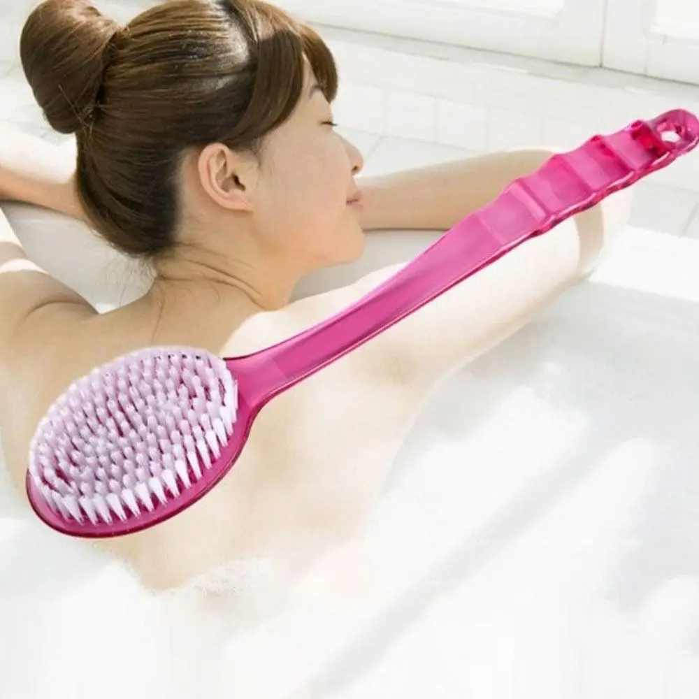 

Useful Long Handle Bath Brush Massage Back Rubbing Shower Brush Cleaning Tools Shower Tools