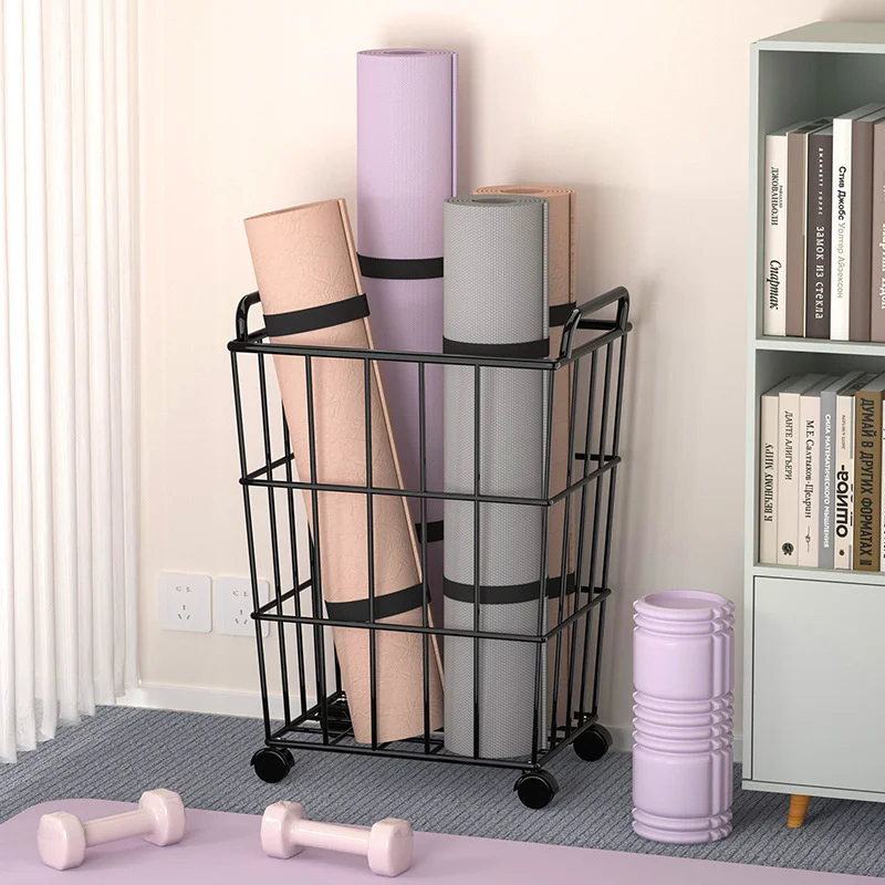 

Home Basket Children's Toys Yoga Mat Storage Shelves Exercise Equipment Finishing Shelf Belt Wheels Narrow Laundry Basket