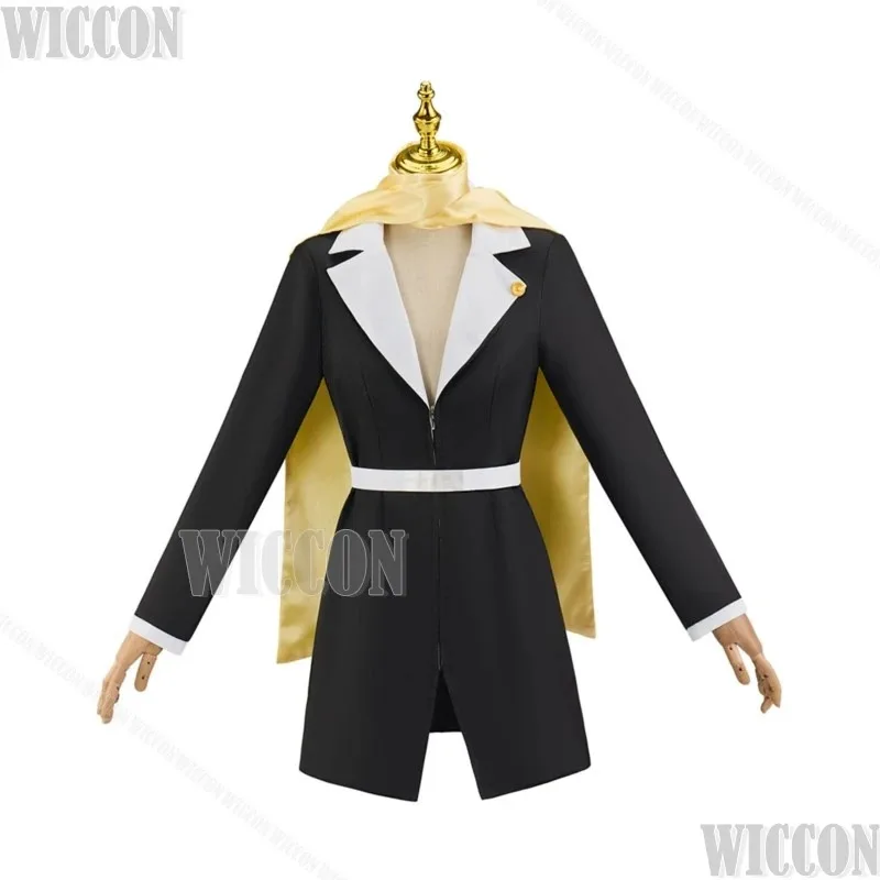 아야사토 치히로 코스프레 게임 검정사법관 코스튬 미아 페이 에이스 어드밴서 블랙 드레스 여성 변호사 유니폼 할로윈 롤플레이