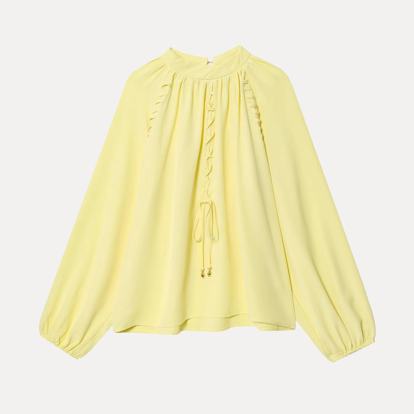 Ele Lantern Sve irt Donna Faionable Versatile Personali Semplice Aosphere Top Fibra di poliestere Lungo Sve roun...