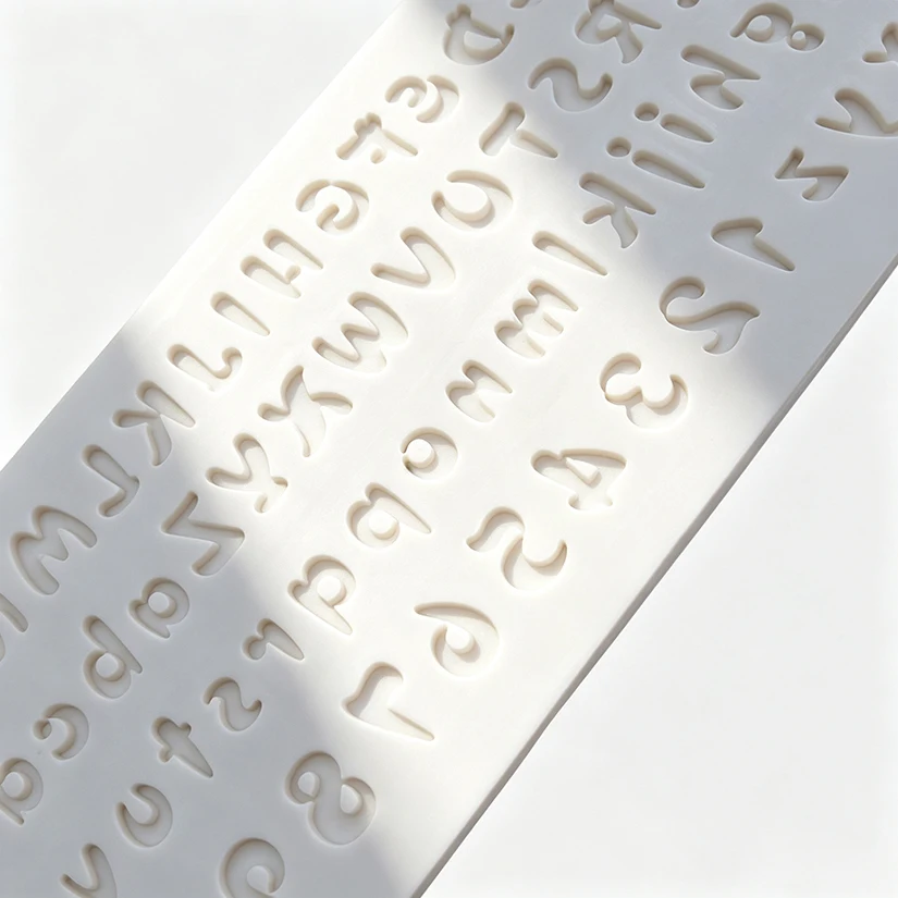 Alphabet Number Silicone Mold Sugarcraft Cupcake Baking Mold Fondant Cake Decorating Tools