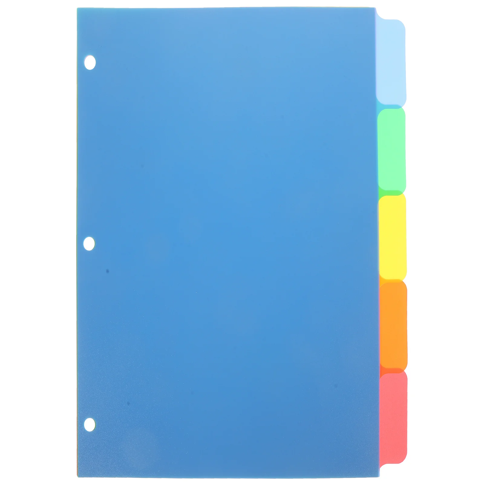 

5 Pcs Binder Dividers Colored Page Markers Notebook Index Classified Labels Replacement Tabs Filing Products Document Separators
