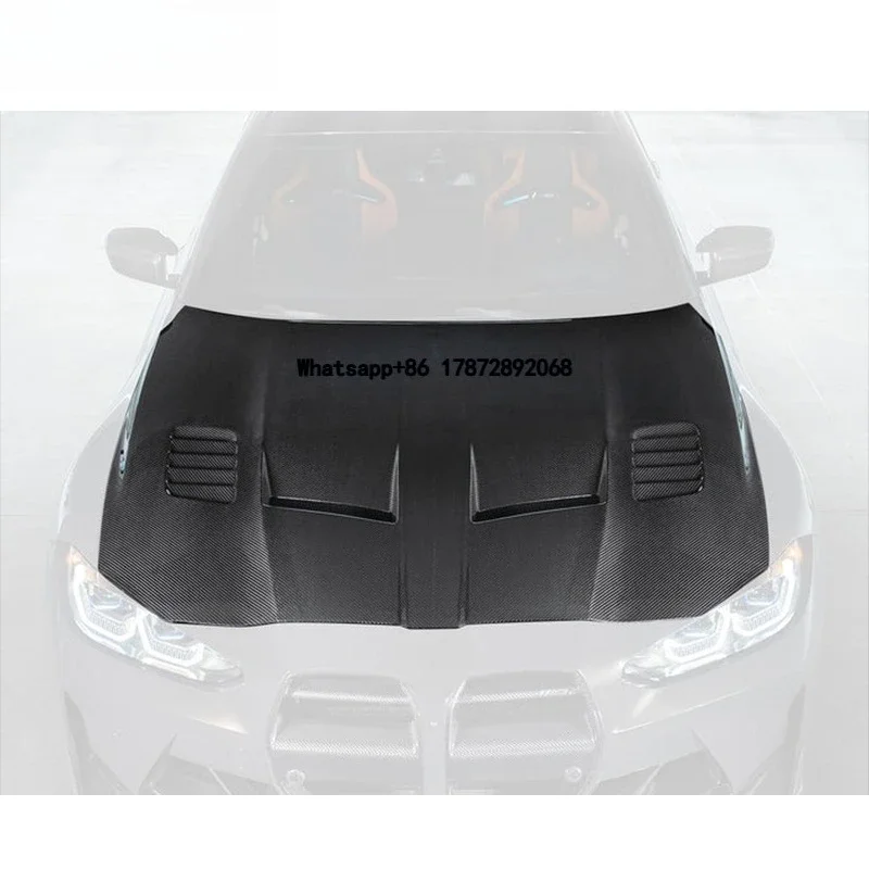 

For G8X M3 M4 Custom Engine Hood GTS-V Style Carbon Fiber with High Quality New Condition Includes Bolts