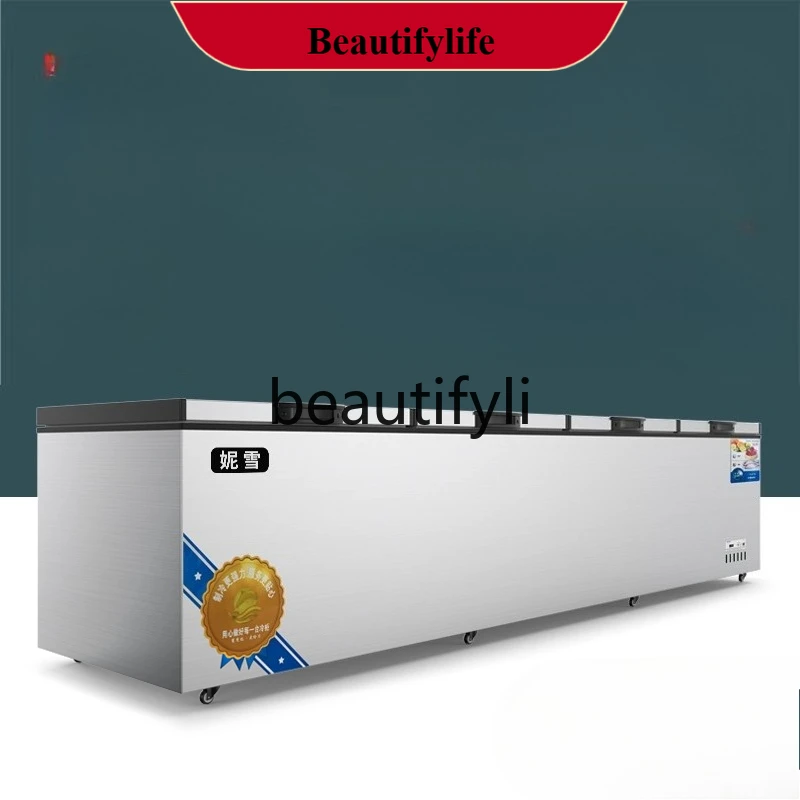 

AB02 Двойной компрессор, быстрая морозильная камера, большая морозильная камера, коммерческая горизонтальная витрина, холодильная морозильная камера, большая емкость