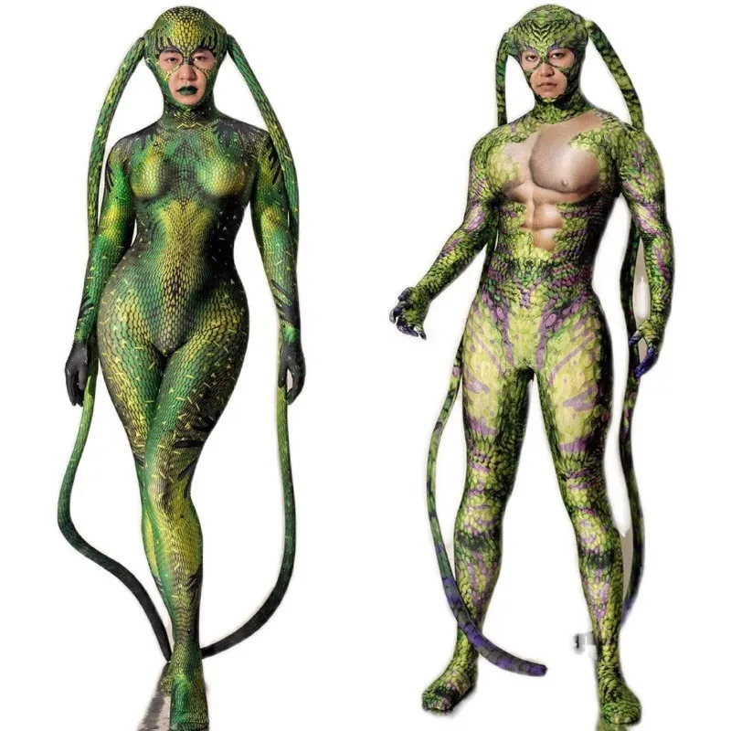 Personalizzato Halloween Party Beast Python Esagerato Horror Ball Giochi di ruolo Bar Ds Leading Dance Team GoGo Performance Costume