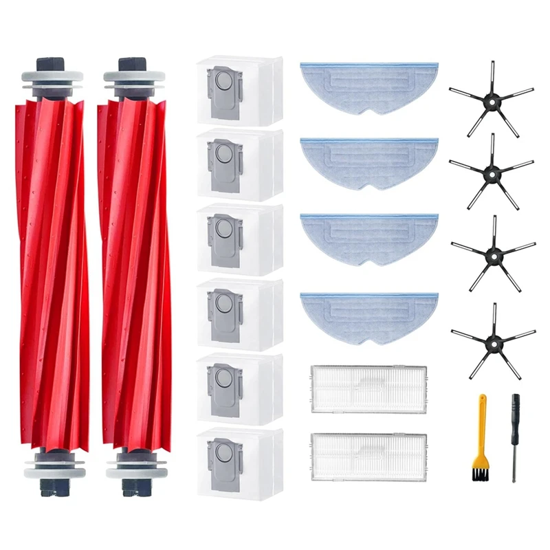 

A13R-For Roborock S7 Maxv Ultra/S7 Pro Ultra/S7 Max Ultra Robot Vacuum Cleaner Main Side Brush Hepa Filter Mop Cloth Parts