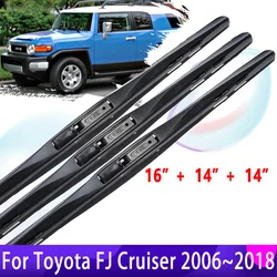 Car Wiper Blades for Toyota FJ Cruiser GSJ10 2006~2018 Front Windshield Windscreen Brushes Accessories 2007 2008 2009 2010 2011