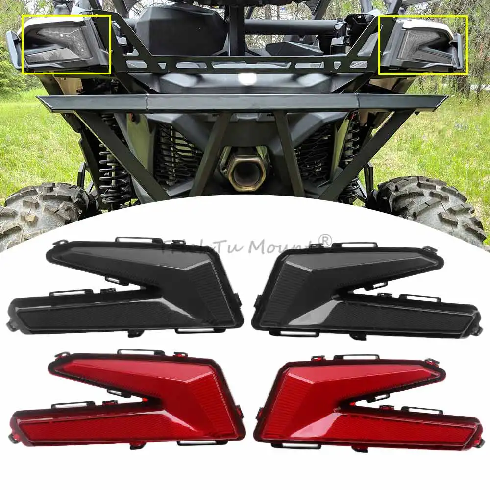 

For Can-Am Maverick X3 Max Turbo RR R XDS XRS STD XMR XRC 2017-2026 Turn Signal Lamp UTV LED Rear Tail Brake Light Accessories