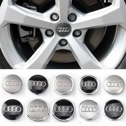 60/61/68/69/77MM Car Wheel Center HupCaps Cover for Audi A3 A4 A5 A6 A7 A8 Q3 Q5 Q7 RS3 RS4 RS5 RS6 TT S3 S4 Auto Accessories