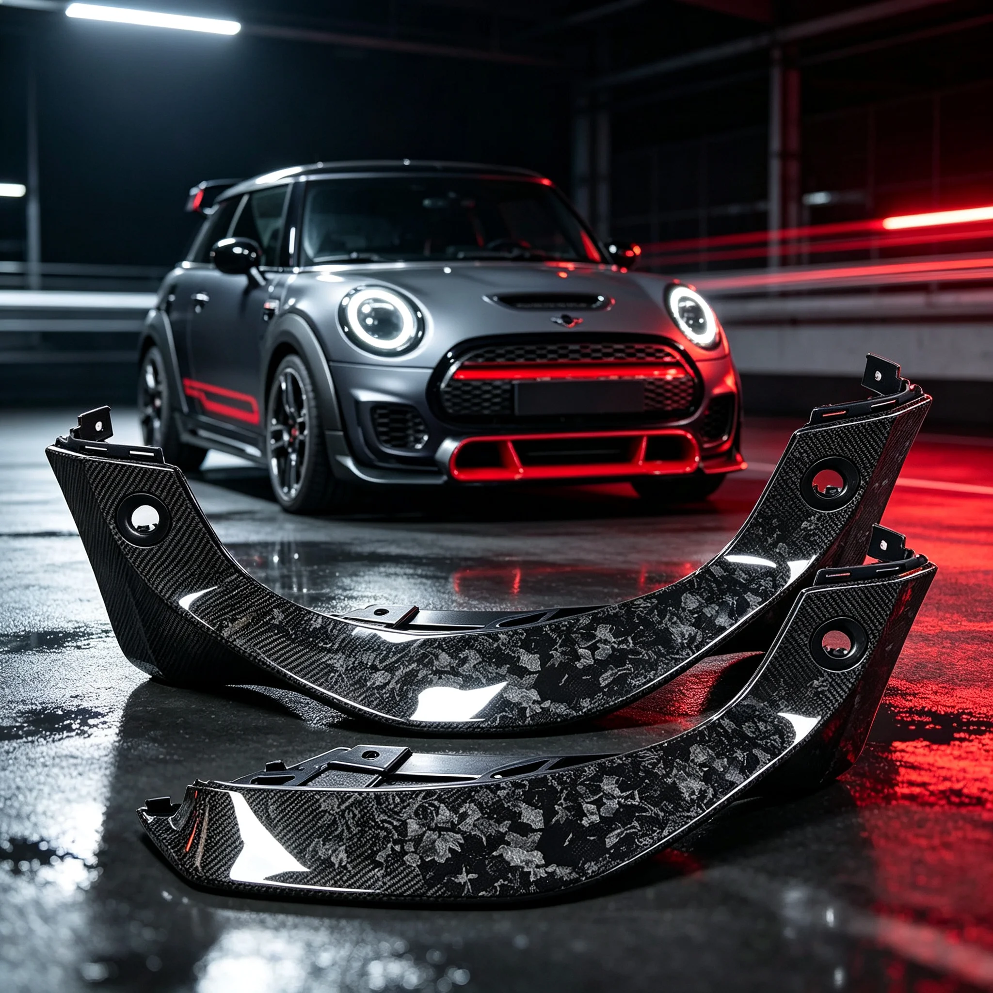 Brand New Sporty GP Style Dry Carbon Fiber Replacement Front Bumper Spoiler For Non LCI Mini Cooper F56 F55 F57 JCW Cooper S