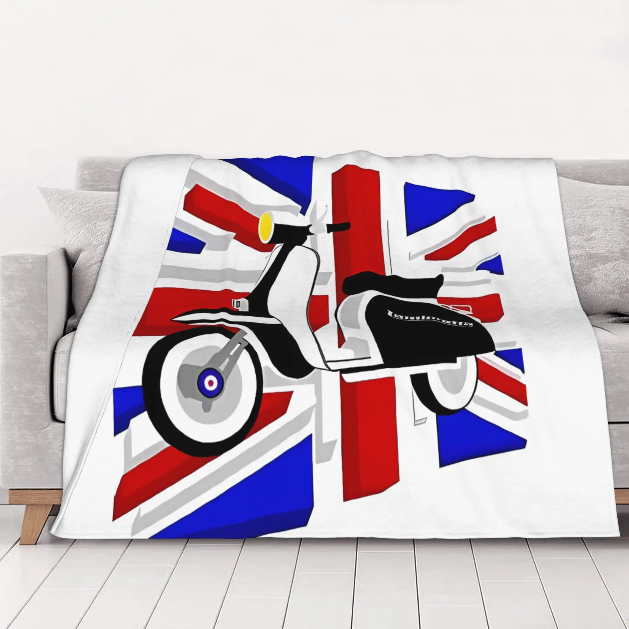 1PC home Cutecore Lambretta england Lambretta Blanket Super Cosy Plush Home Living Room Sofa halloween