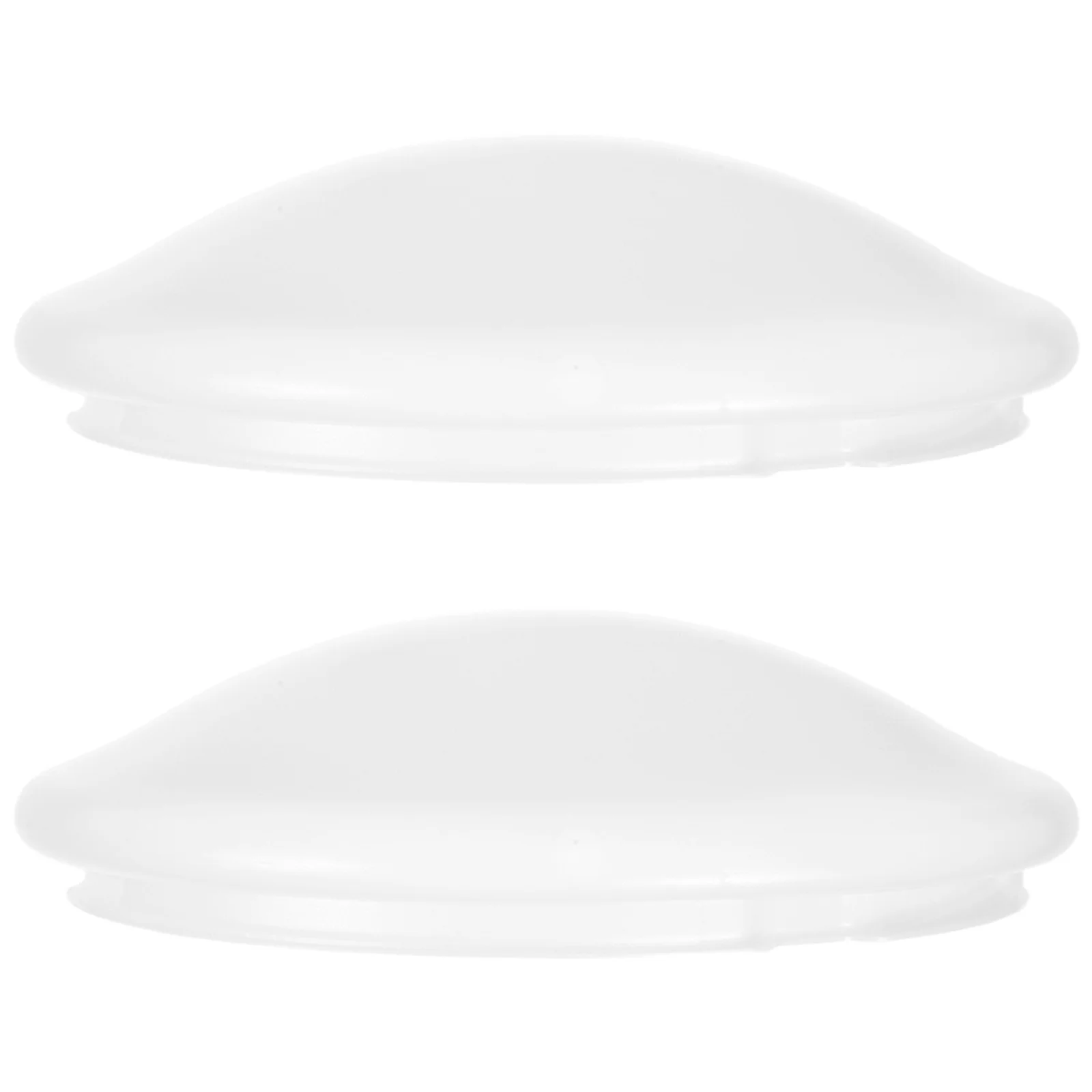 

2Pcs Round Ceiling Light Covers PVC Replacement Shades for Bedroom Balcony Kitchen Bathroom Easy Install Design Fixture
