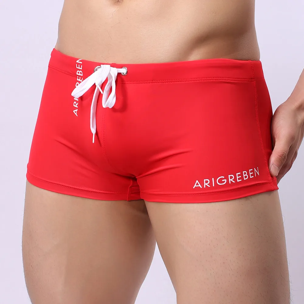 

New Men'S Beach Shorts Fashion Casual Skinny Slim Fit Swim Shorts Daily Regular Solid Color Drawstring Swimming Trunks