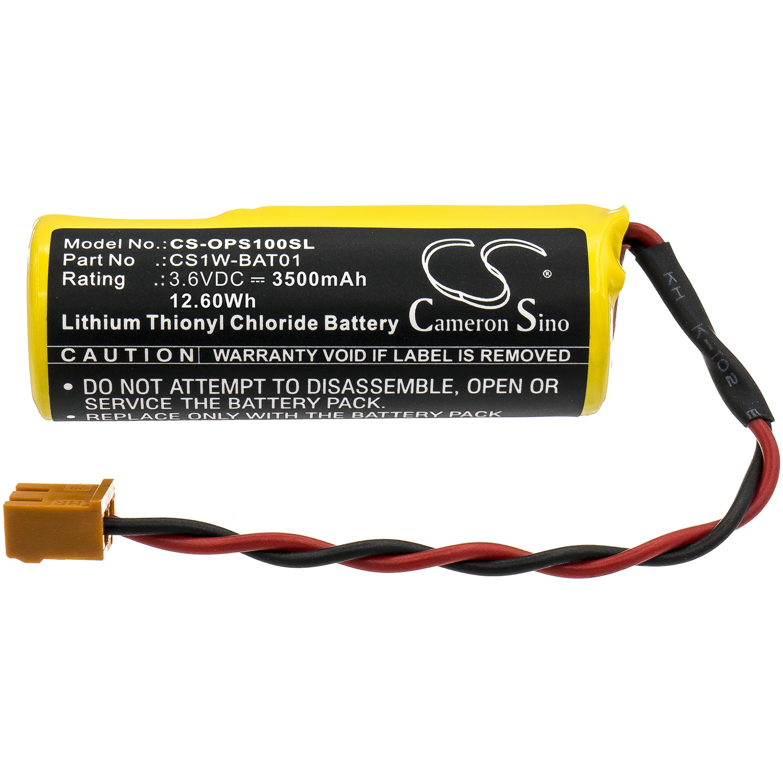 

Replacement Li-SOCl2 PLC Battery for Panasonic Omron | 3.6V, 3500mAh | Compatible with VR-008/VR4/VR6/VR8/CS1/CS1H