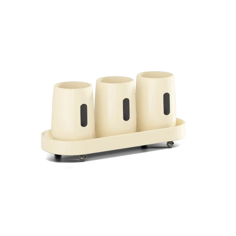 Creative washing set, bathroom, bathroom, tooth brushing cup, countertop rack, family of three storage racks, mouthwash cup.