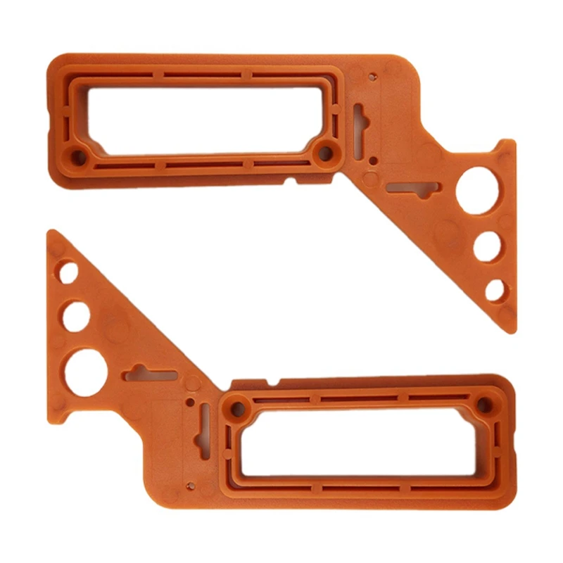 

2Pcs Eight in One Multi-Angle Woodworking Angle Ruler Locator Measuring Tool Angle Ruler Plastic Scale