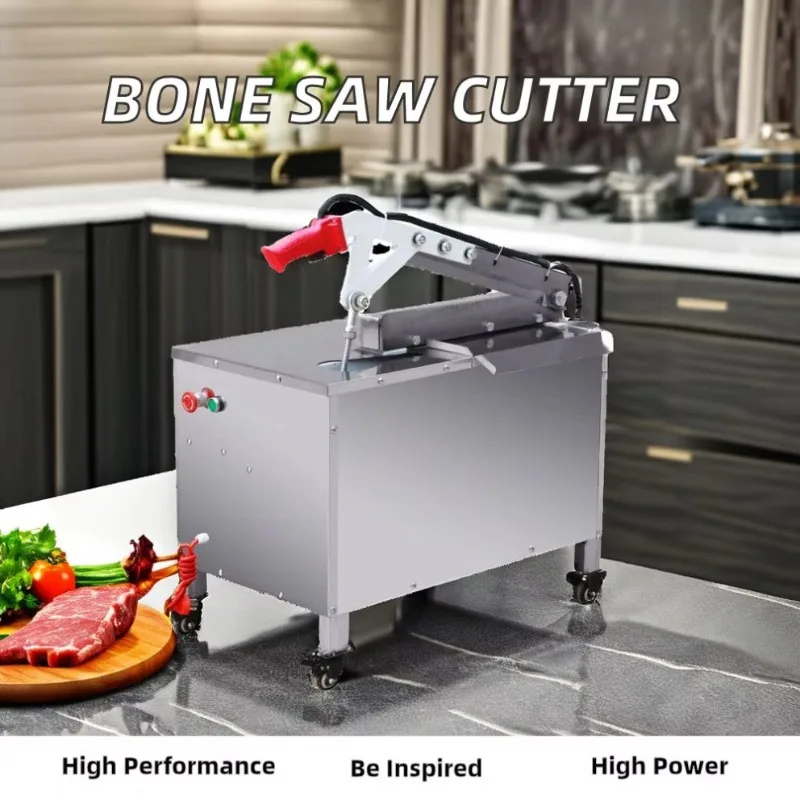 

【Brand new】Commercial Automatic Hydraulic Cutter Machine Electric Guillotine Cutter For Pork Beef Lamb Ribs Frozen Meat Indust