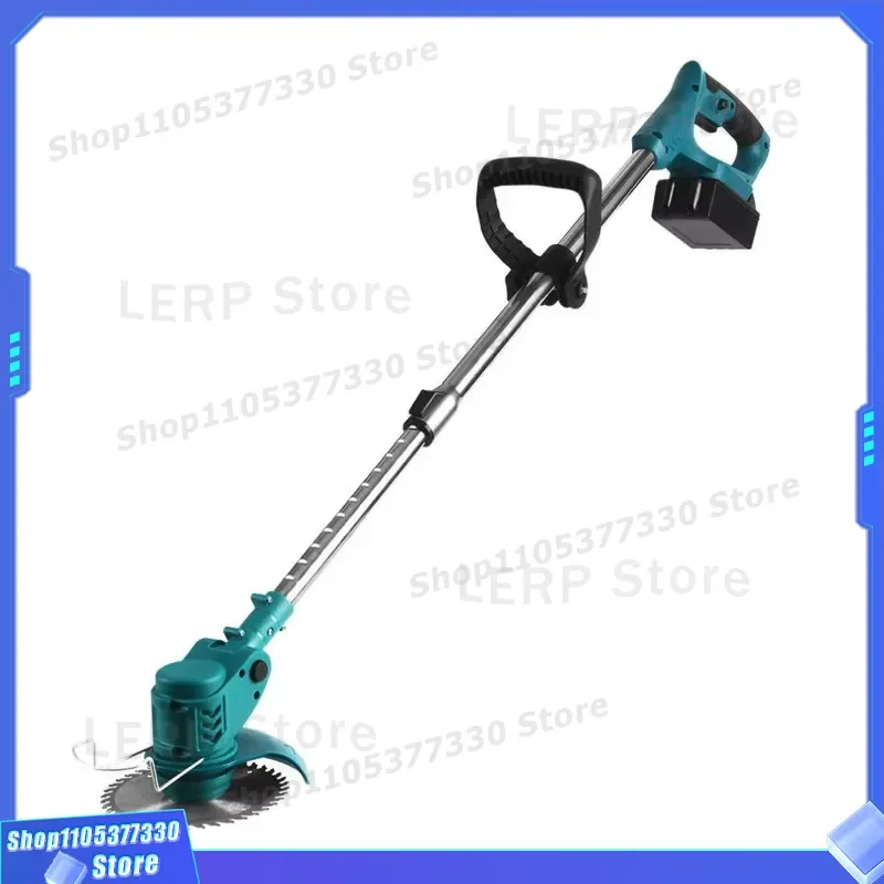6 Inch Cordless Electric Garden Trimmer High Power Portable Lawn Mower Multifunctional Household Grass Cutter Adjustable