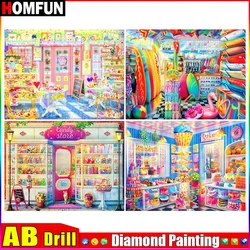 HOMFUN AB 5D Diamond Embroidery Needlework Kit 