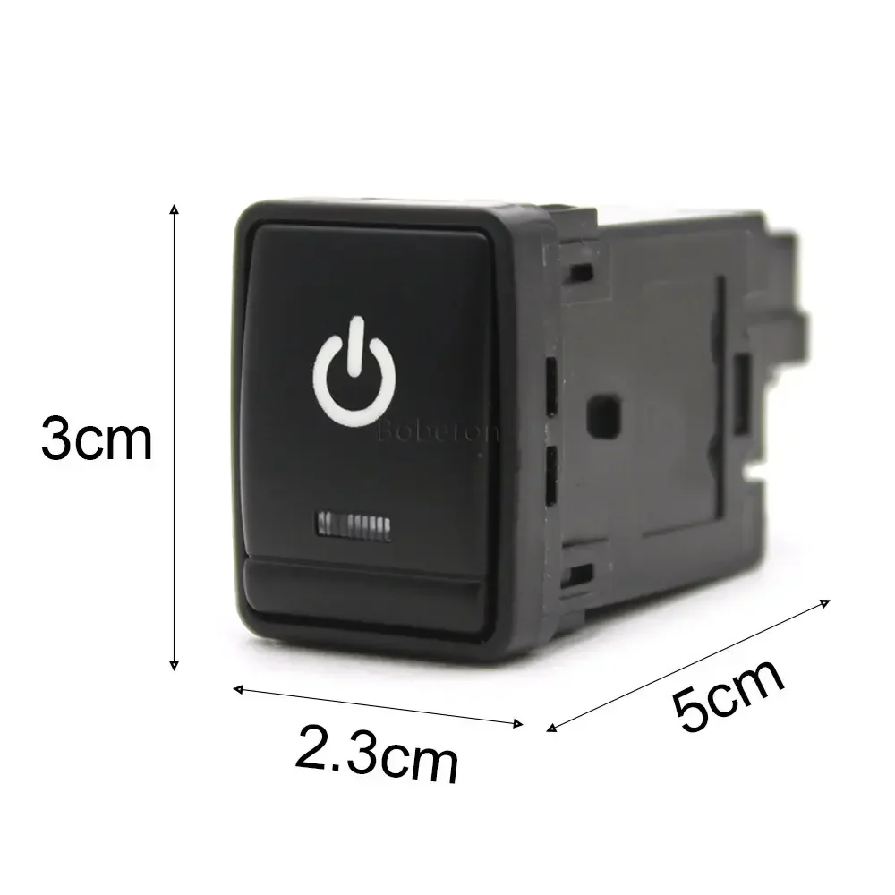 Accessories Car Power On Off Front Camera Push Button LED Switch Parts Fitting For Nissan X-Trail T32 2014-2020 Qashqai J11 2015