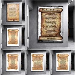 Psalm 91 Prayer Art Poster Print. 