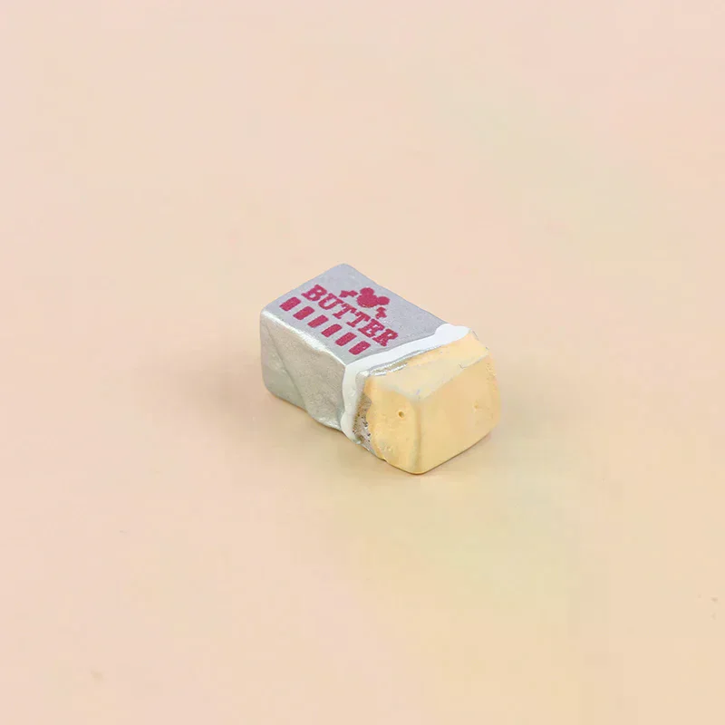 6 個シミュレーション食品バターミニチュアごっこ遊びキッチン Diy パンセットおもちゃ朝食食器ドールハウスアクセサリー