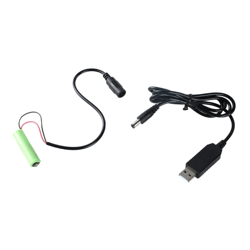 200cm USB 5V2A to 1.5V AAA Dummy Battery Power Cable For 1x 1.5V LR03 AAA Battery Eliminators for Electronic Toy Remotes