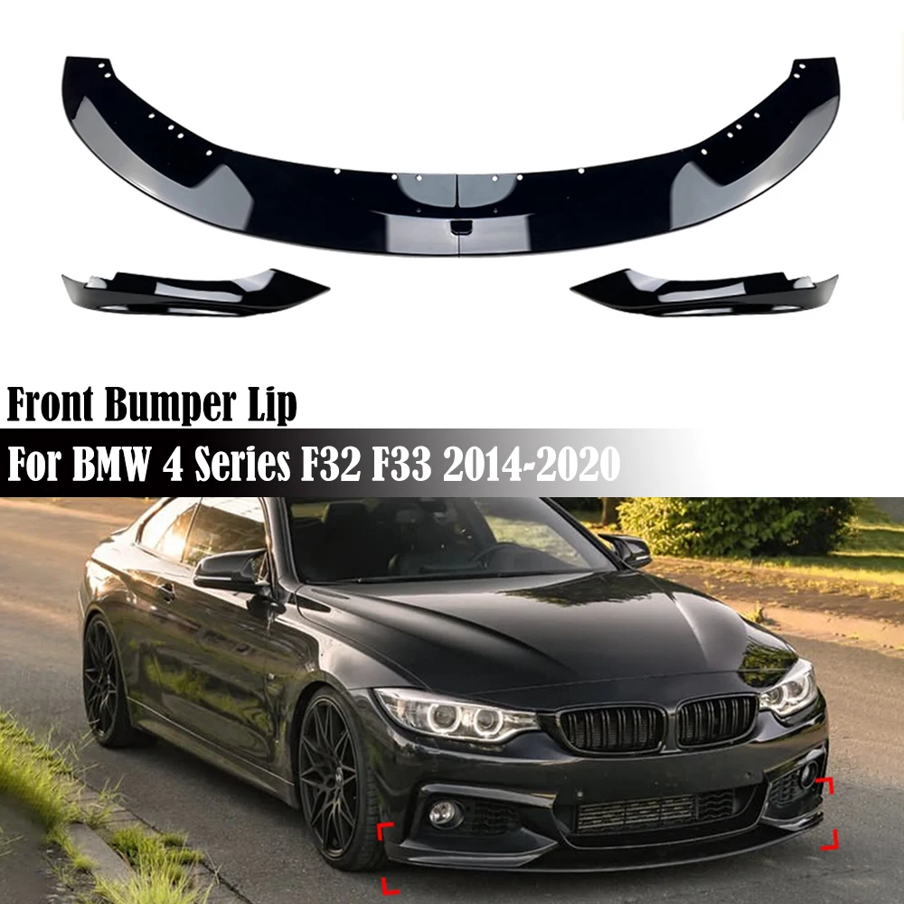 

Car Front Bumper Lip Spoiler Splitter Diffuser Cover For BMW 4 Series F32 F33 F36 420i 425i 430i 440i M440i 2014-2020 Body Kit