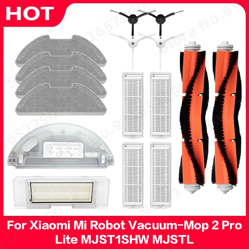 

For Xiaomi Mi Robot Vacuum-Mop 2 Pro/Lite MJST1SHW MJSTL Side Main Brush Water Tank Dust box Mop Cloth HEPA Filter Accessories