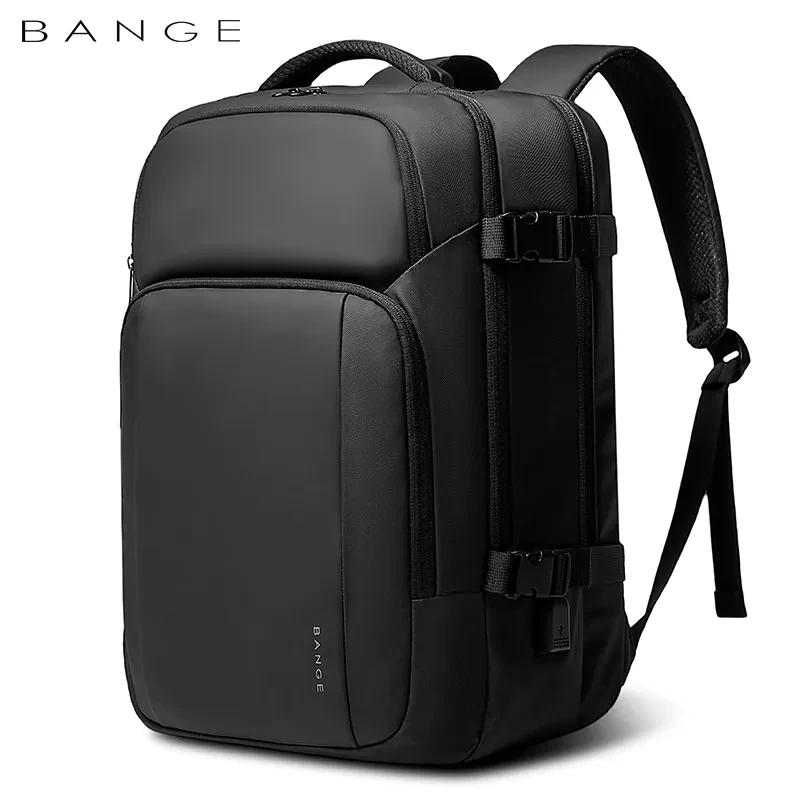 BANGE  Large Capacity USB Rechargable Travel Backpacks Men 15.6 inch Laptop Backpack Waterproof Outdoor Bag for Male