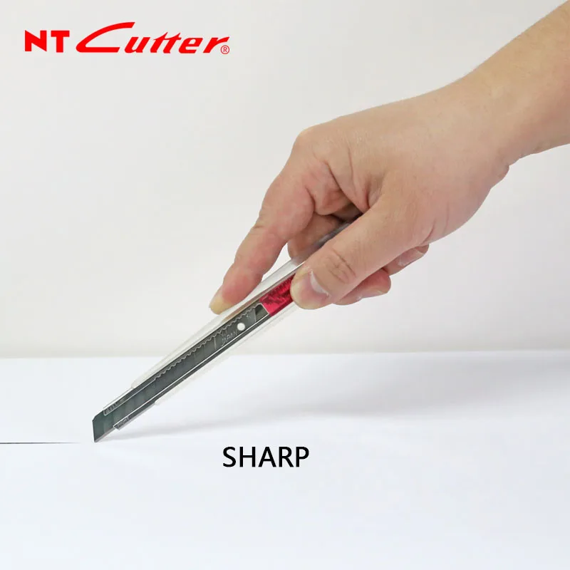 NT Cutter iA-300RP Utility Knife 9mm Art Knife Transparent Stainless Steel Knives Paper Cutting Craft Tools Spare Blade BA-170