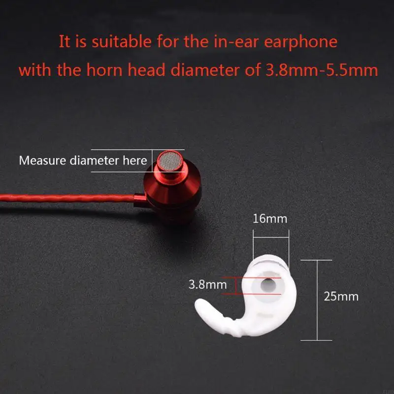 J1HD Nghe In-Ear Silicon Nghe Thể Thao Tay Nắp Nút Móc Đa Năng Móc Mềm Cho Người Lớn