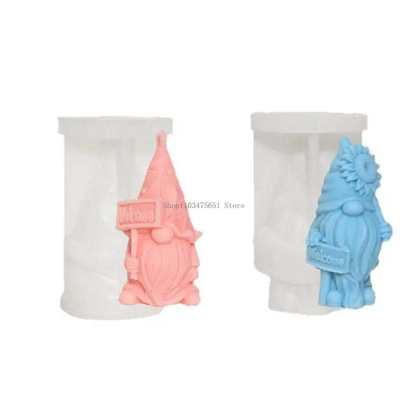 

2 Divisions Recyclable Elastomer Santa Molds for Render Christmas Crafting Tasks