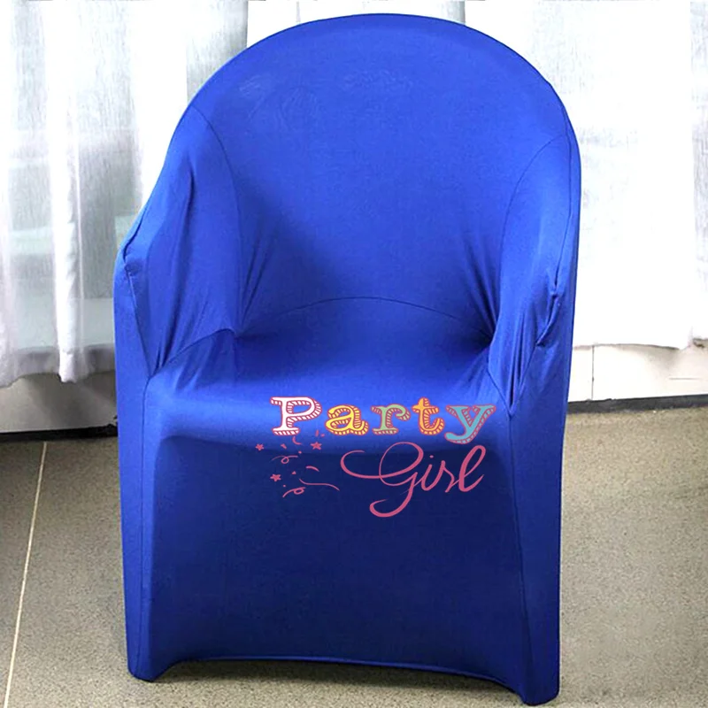 Plastic Lycra Spandex Arm Chair Cover Wedding Chair Covers For Event Party Hotel Decoration