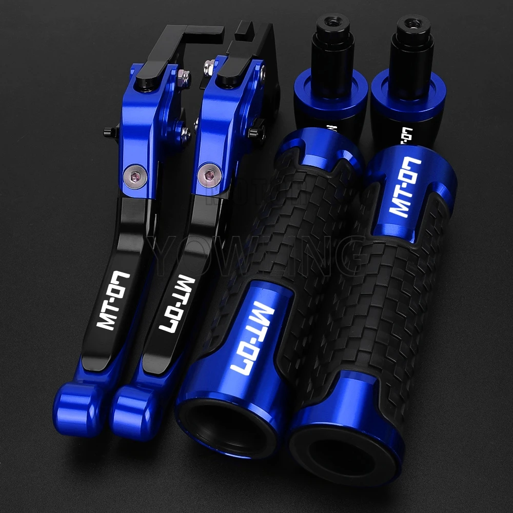 For Yamaha MT-07 MT07 MT 07 2014 - 2020 2021 2022 2023 2024 2025 Motorcycle Adjustable Brake Clutch Lever Handle Hand Grips Ends