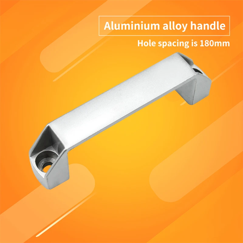 Aluminum Alloy Black Matt Handle LS522-180 Machine Tool Cabinet Handle Handcraft Equipment Toolbox Handle Hole Spacing