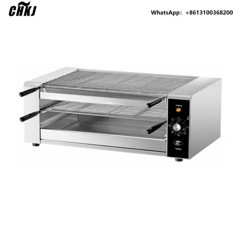 Smokeless Electric Oven Commercial Wall Mounted Electric Timer Oven Grill Burner Fish Roasting Oven Baking BBQ