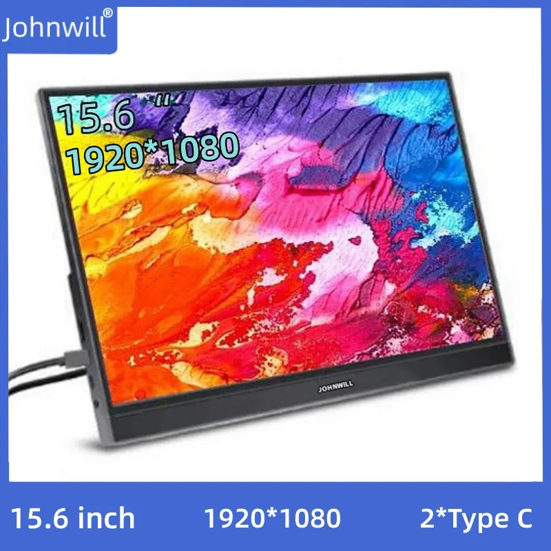 

New 15.6 Inch 1080P Touchscreen Portable Monitor With Type-C HDMI-Compatible OTG External Gaming Monitors for Xbox Switch Laptop