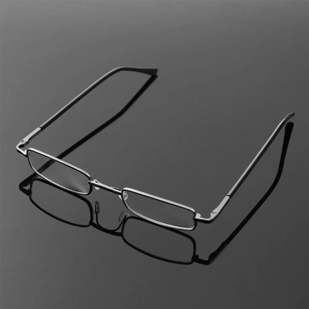 Vintage okulary do czytania z ochroną oczu Ultralekkie metalowe okulary prezbiopowe Kwadratowe okulary dla mężczyzn i kobiet