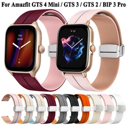 20mm Silicone Watch Strap For Amazfit GTS 4 mini 2mini 2e GTS 3 Smart Watchband For Amazfit bip 3 pro Bip U Pro Band Bracelet