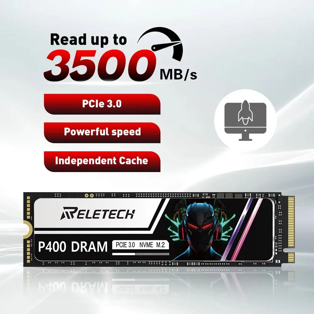 Reletech P400 DRAM ssd m2 nvme DRAM cache PCIe3.0×4 256GB 1TB 2TB m.2 2280 Solid State Drive Internal Hard Disk for Laptop PC