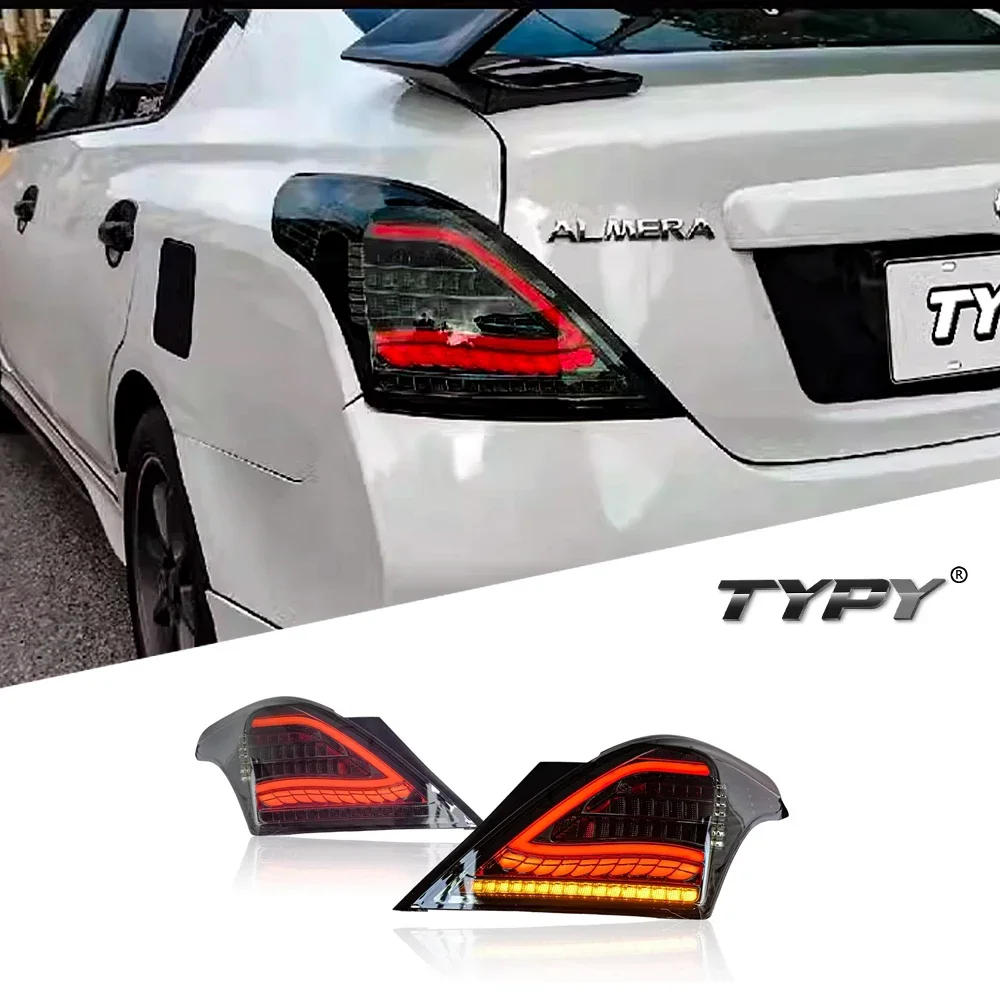 

TYPY Car Lights For Nissan Almera Taillght 2011-2016 LED Car Lamps Daytime Running Lights Dynamic Turn Signals Car Accessories