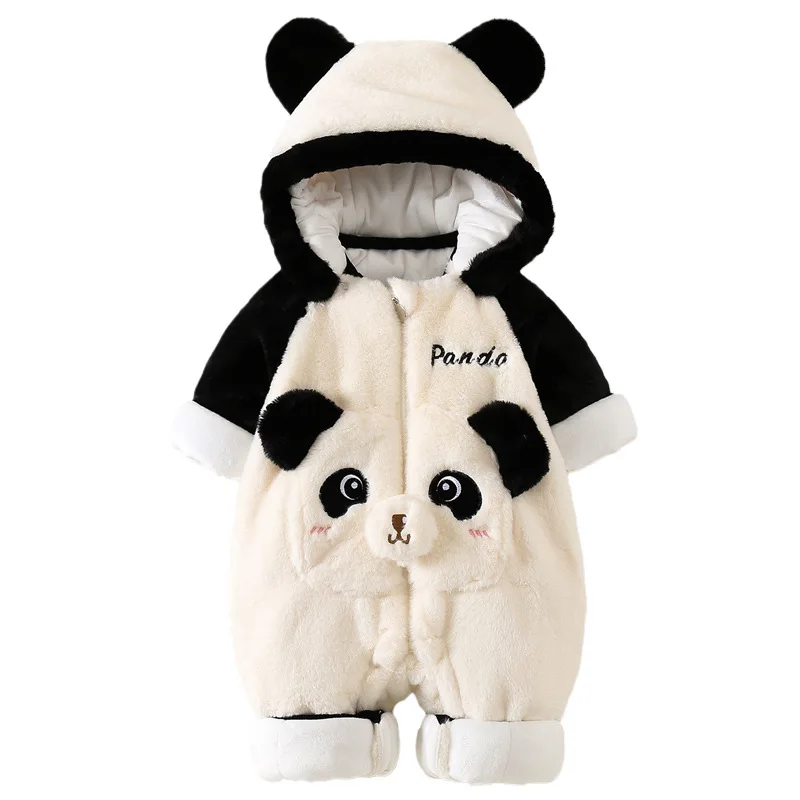 Baby Winter Clothes Boy\'s and Girl\'s Baby Onesies Thicked Warm Cute Animal Shape Outerwear Coat