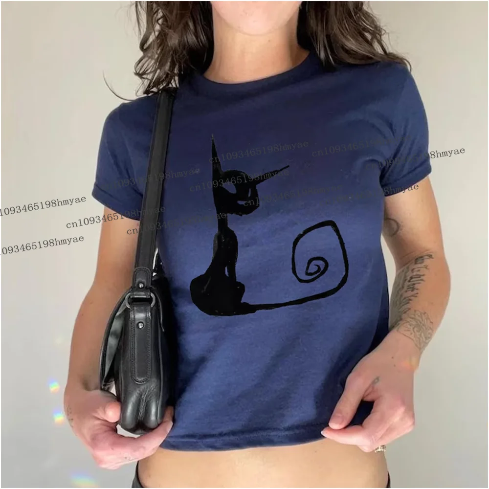 Camiseta de moda para mujer, camiseta para bebé entre mi álbum de cisnes, camiseta gráfica estética Vintage, camiseta gráfica Mazzy star Cat Boxy, camiseta para fanáticos de la banda