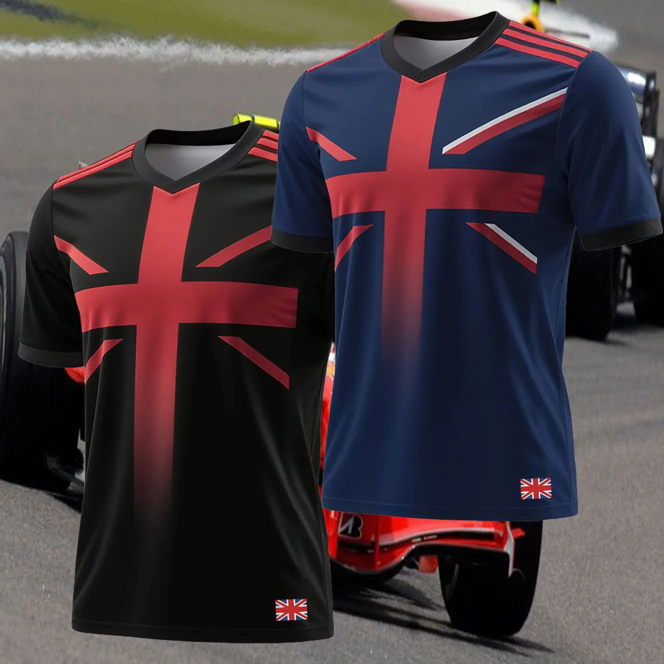 

Мужская/женская уличная модная футболка с короткими рукавами, футболка с 3D-принтом и эмблемой Великобритании, спортивная быстросохнущая дышащая мотоциклетная одежда