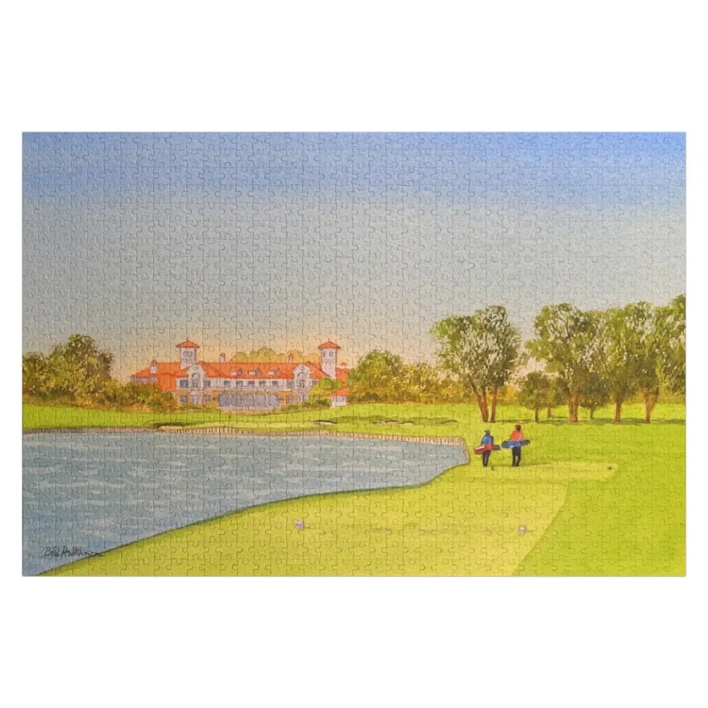 

TPC Sawgrass Golf Course 18th Hole Jigsaw Puzzle Custom Name Child Toy Personalize Puzzle