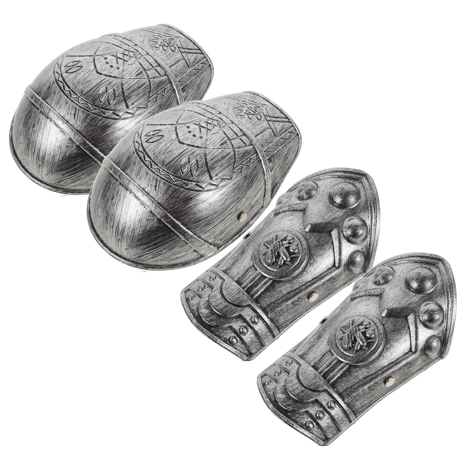 1 Zestaw Realistycznych Plastikowych Akcesoriów do Kostiumu - Ochraniacze na Ramiona i Ręce, Wytrzymałe, Kompaktowe, Idealne na Imprezy i Cosplay