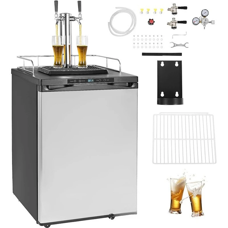Commercial household draft beer machine, air-cooled craft beer beverage refrigerator